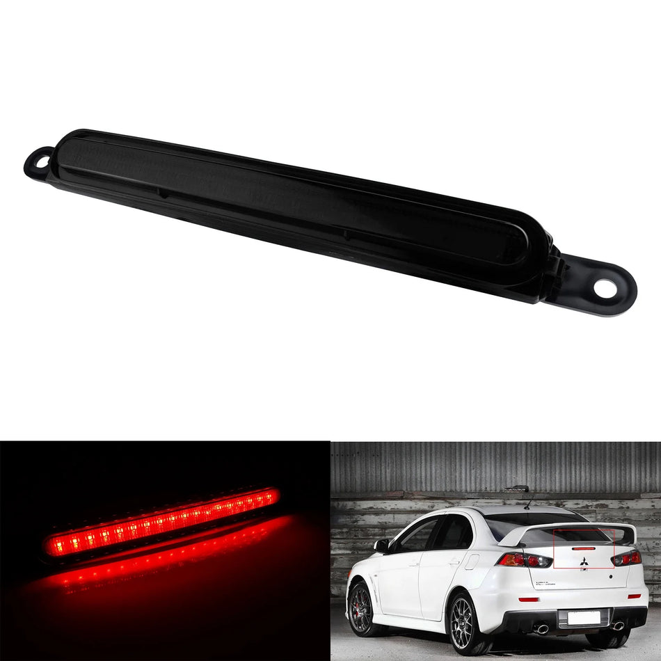Takana LED-korkeajarruvalo Mitsubishi Lancer EVO X 2008-2016 mustalla linssillä