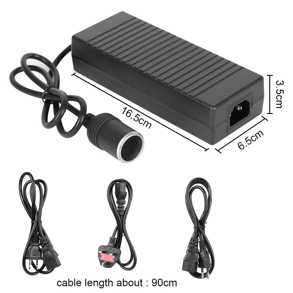 AC į 12V DC Automobilio Žiebtuvėlio Maitinimo Adapteris 15A ES JAV JK Kištukas