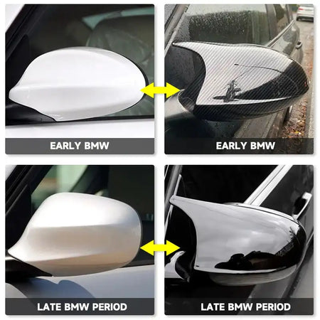 2X BMW E90 E91 E92 E93 Mirror Covers M3 Style Side Caps