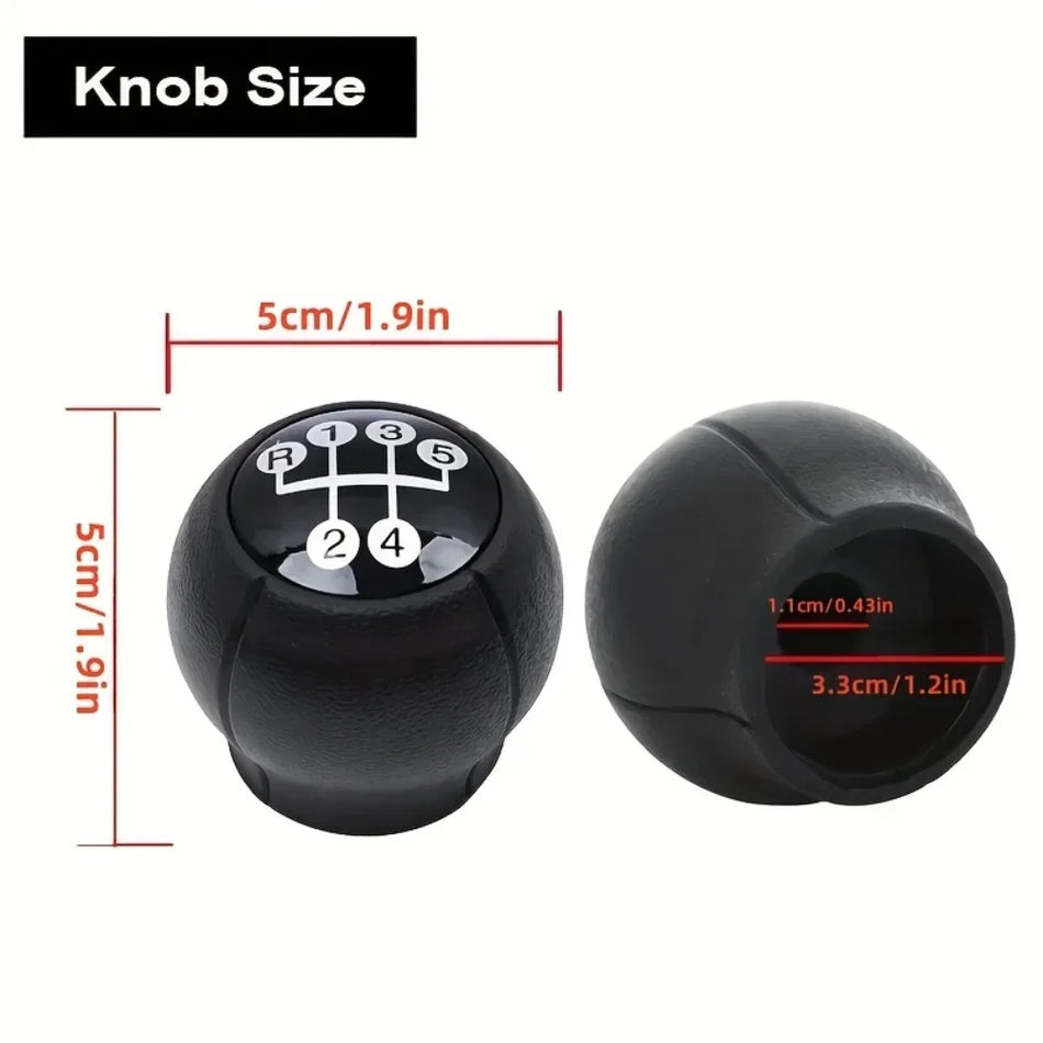 Pomello del Cambio per Opel Corsa C, Tigra B e Combo C Sostituzione Manuale a 5 Marce in Plastica ABS