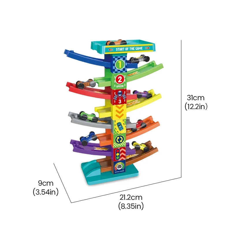 Gliding Track Car Toy Inertia &ndash; Educational Puzzle Track