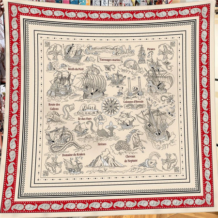 130cm Winter Keep Warm Scarf &ndash; Luxurious Silk Cashmere Blend 2413005-2