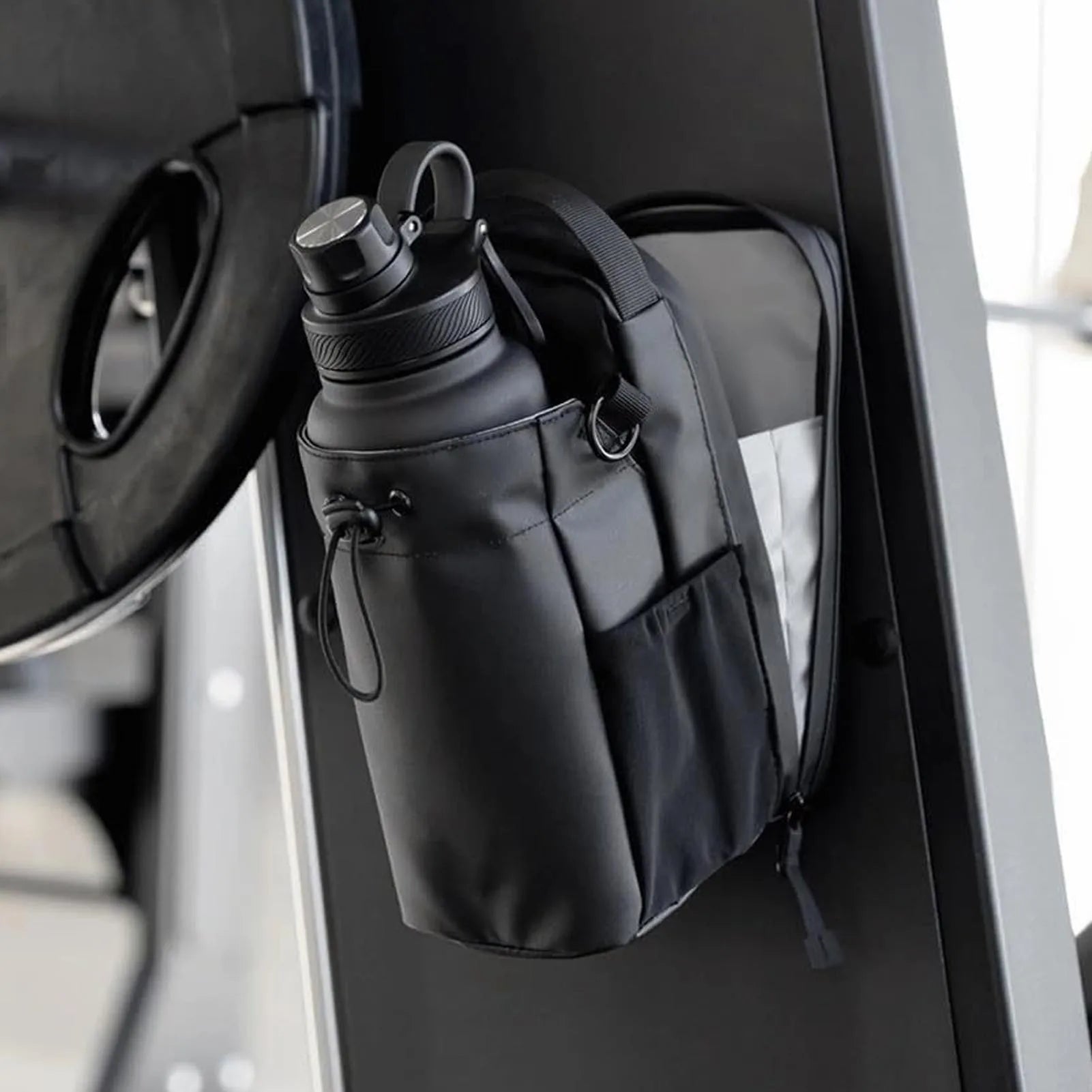 Gym Bottle Bag Magnetic Sling Bag With Strap - Three Magnets