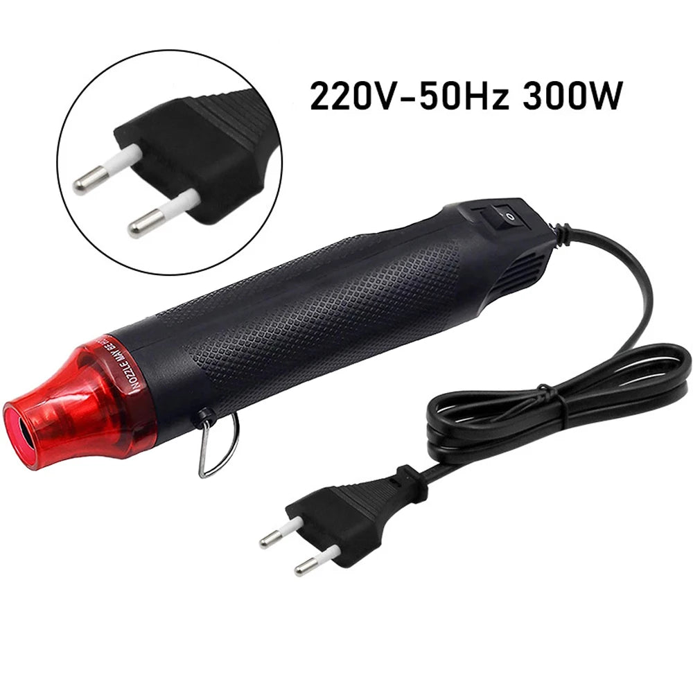220V DIY Heat Gun 300W Black EU plug