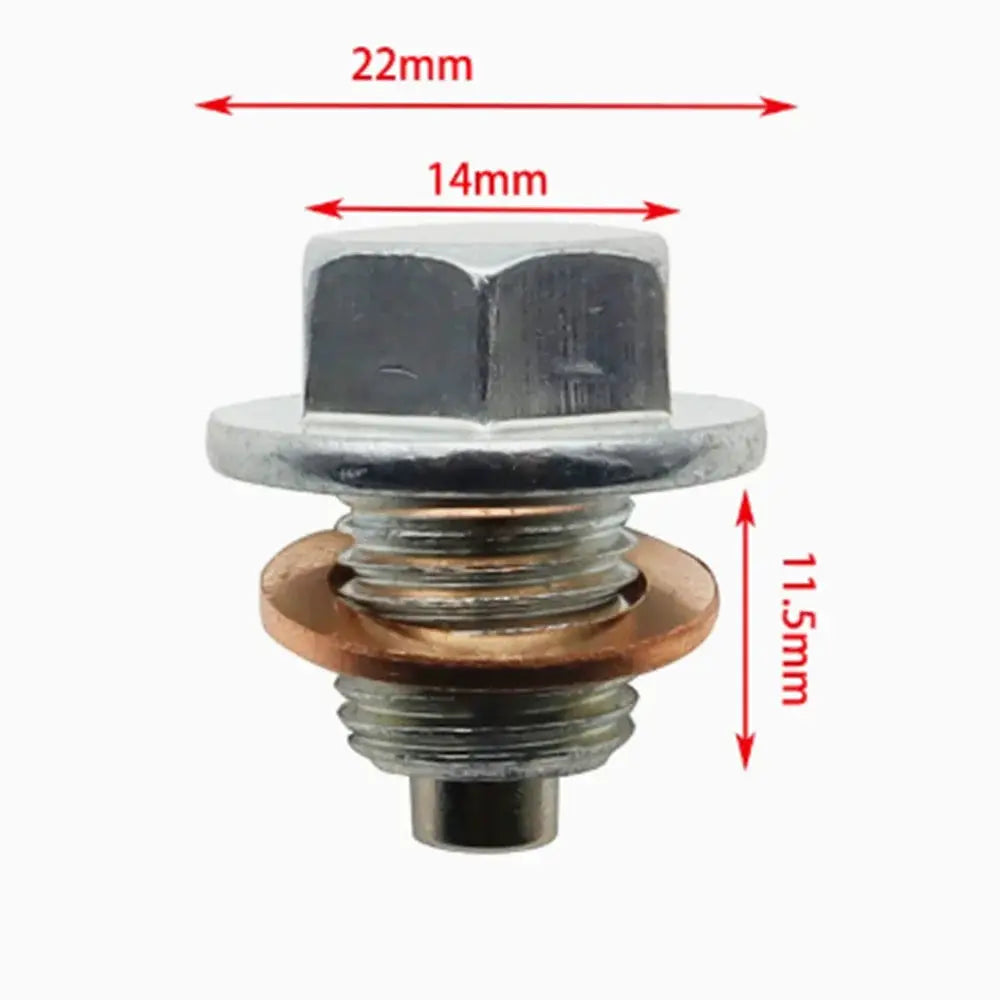 Magnetic Oil Drain Plug with Sealing Washer for Toyota Camry RAV4 by InterCyprus Trading Ltd