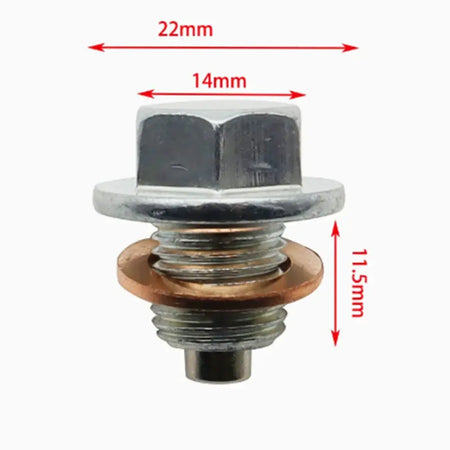 Magnetic Oil Drain Plug with Sealing Washer for Toyota Camry RAV4 by InterCyprus Trading Ltd