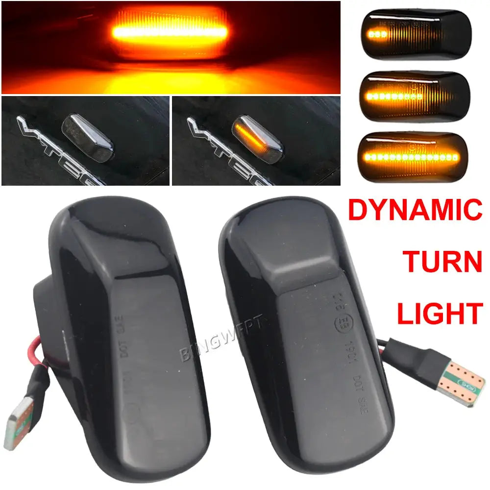 2pcs For Honda Stream S2000 CR-V HR-V Civic City Fit Jazz Accord Repeater Signal Light Dynamic Side Marker Turn Signal Light by InterCyprus Trading Ltd