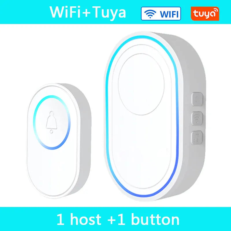 Wireless Doorbell Tuya App &ndash; Waterproof Design And LED White WIFI 1 / EU Plug
