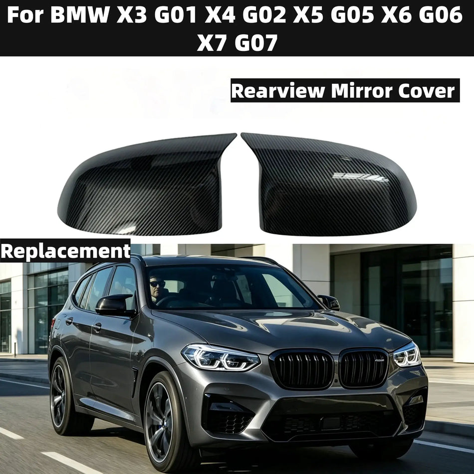 Pair Side Mirror Covers for BMW X3 G01 X4 G02 X5 G05 X6 G06 X7 G07