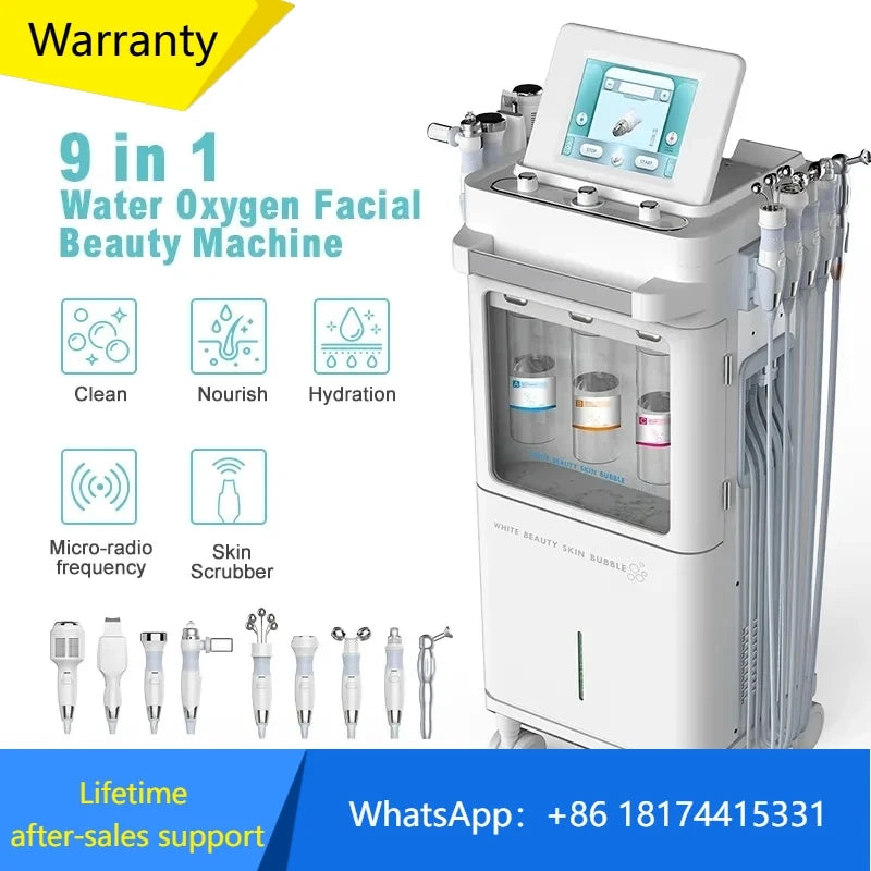 9 In1 Mikrodermabrazijos Veido Mašina Hydradermabrasion
