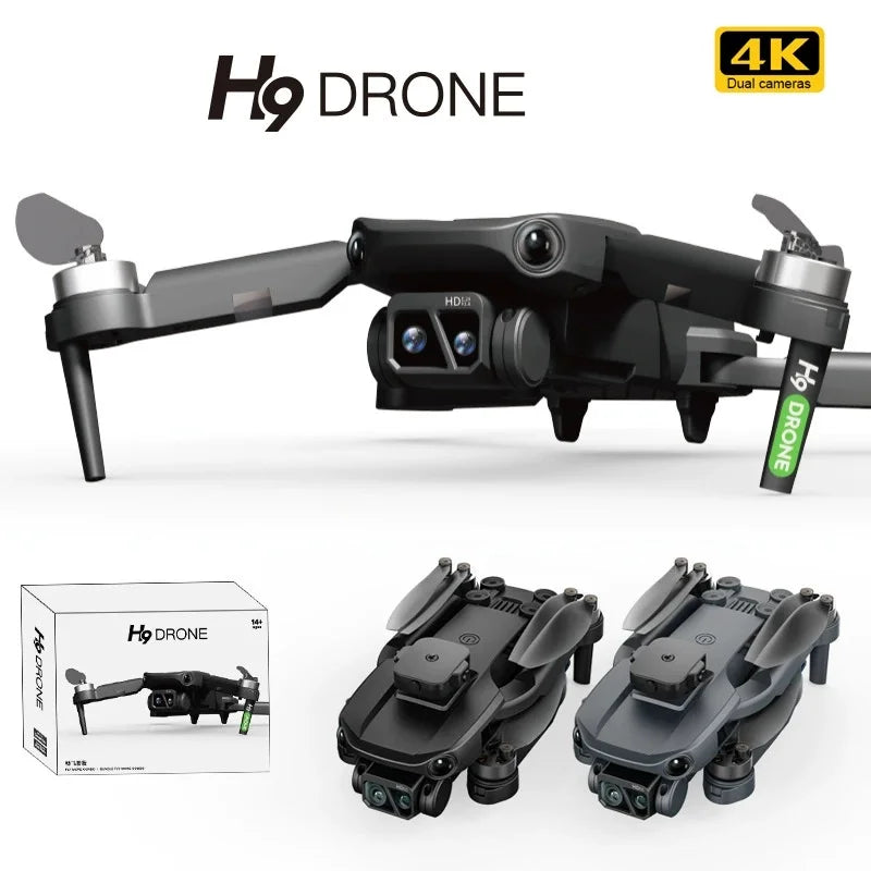 H9 Dual Camera Drone Folding - 4K HD Camera With App Control