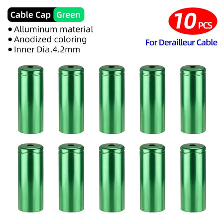 5mm Alloy Bicycle Brake Cable End Cap &ndash; Durable CNC-Machined Protection 4mm Shifter GN 10pc / CHINA