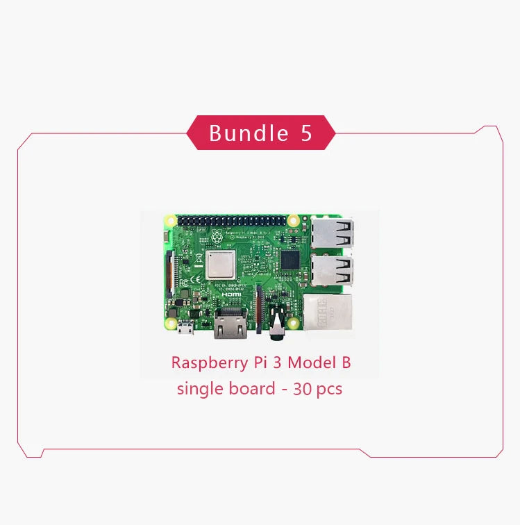 Original Raspberry Pi 3 Model B Plus &ndash; Powerful 1.2GHz Processor with Dual Band WiFi RPi 3B 30pcs