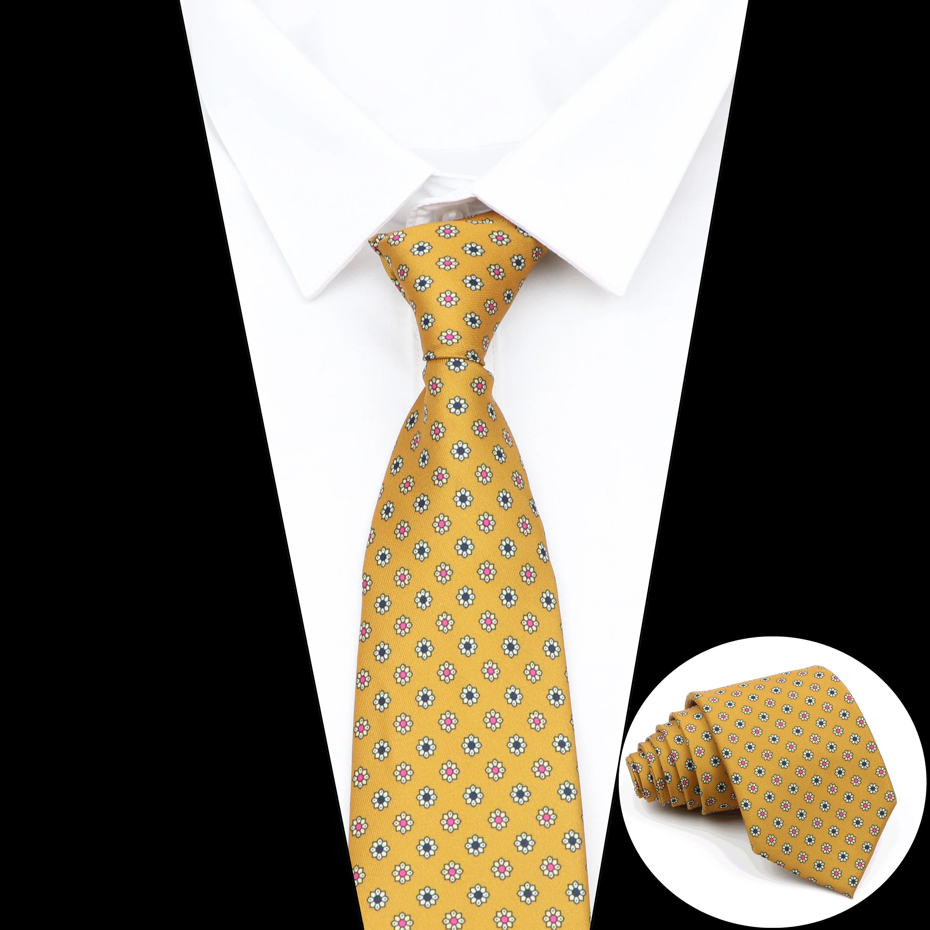 Super Soft Silk Floral Tie for Men in Red and Blue