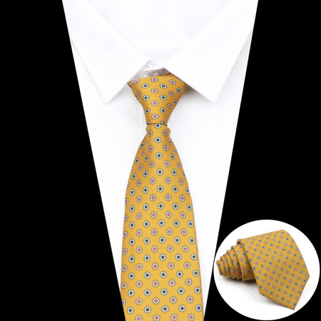 Super Soft Silk Floral Tie for Men in Red and Blue