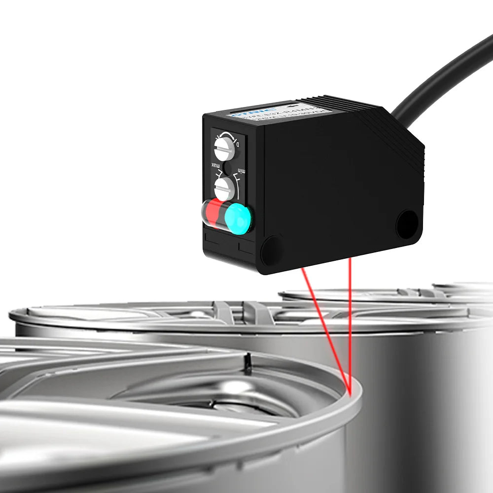 GTRIC E3Z-D61 Diffuse Reflection Photoelectric Sensor NPN PNP 12-24VDC Square Infrared Optical Switch Distance 30CM With Bracket