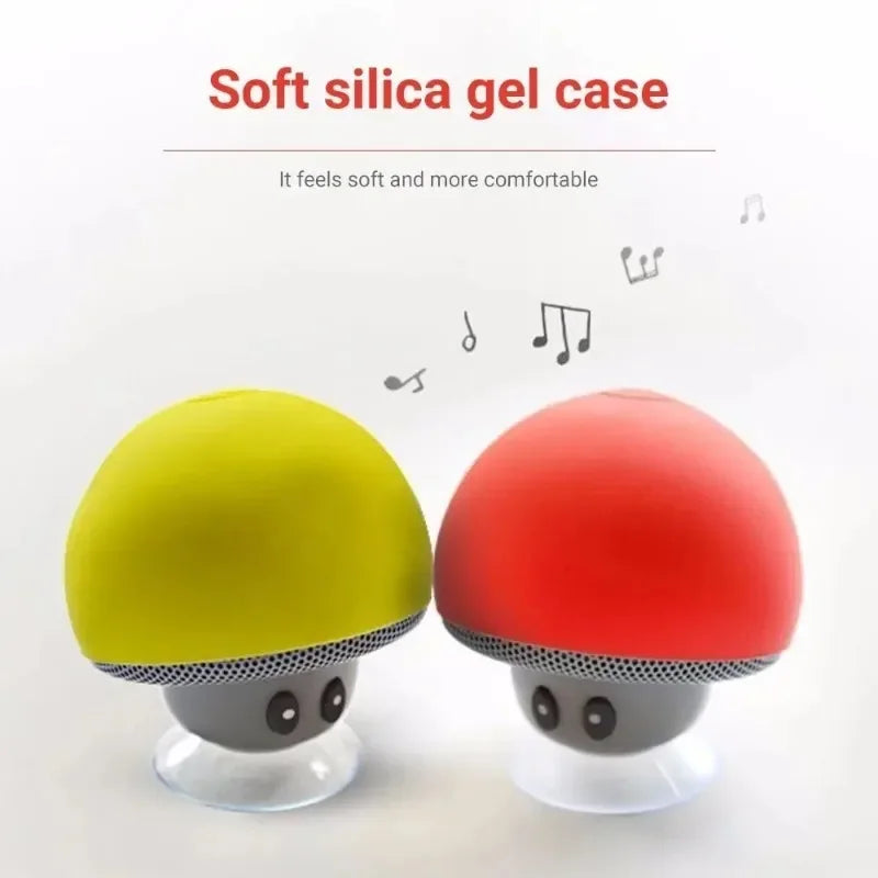 Mini Bluetooth Mushroom Speaker &ndash; Waterproof &amp; Versatile Phone Holder