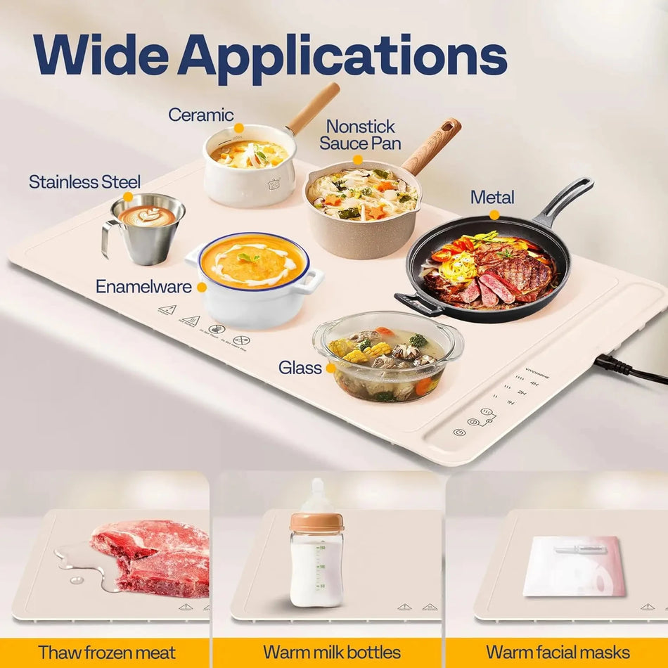 Electric Food Warmer Plate - Constant Temp Heating Plate