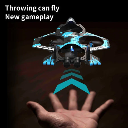 K500 MAX RC Plane Fighter 2.4G - 360 Degree Flips LED