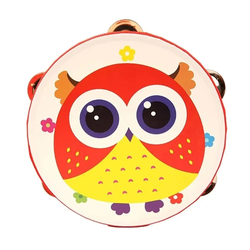 6 Inches Children Hand Drum - Cartoon Pattern Learning Toy Style 5