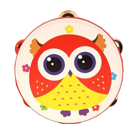 6 Inches Children Hand Drum - Cartoon Pattern Learning Toy Style 5