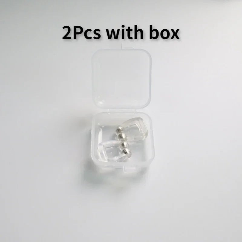 2 4 6pcs Magnetic Anti Snore Nose Clips &ndash; Easy Breathing 2pcs with box