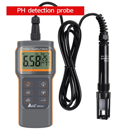 Aquaculture Water Quality Tester AZ86021 &ndash; PH Meter And Temp PH