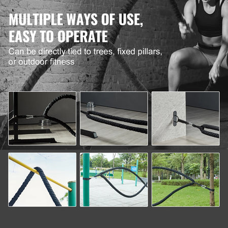 SucceBuy Battle Rope SSPP-02 &ndash; Protective Sleeve Included