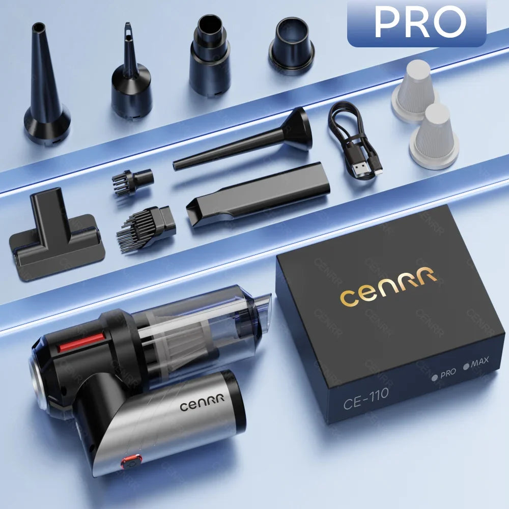 CENRR Portable High Pressure Handheld Car Vacuum Cleaner Pro 2hepa