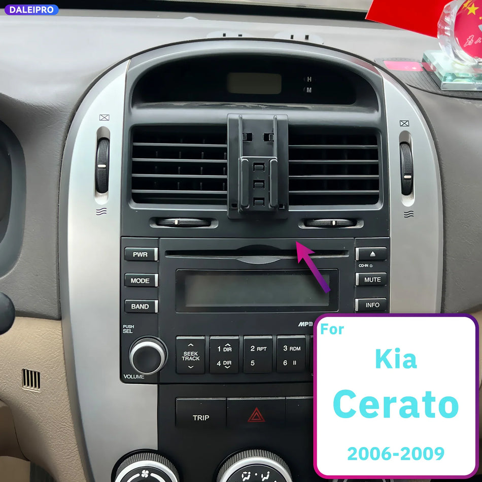 Bază suport telefon cu încărcare de 66W pentru Kia Cerato Spectra 2006-2009
