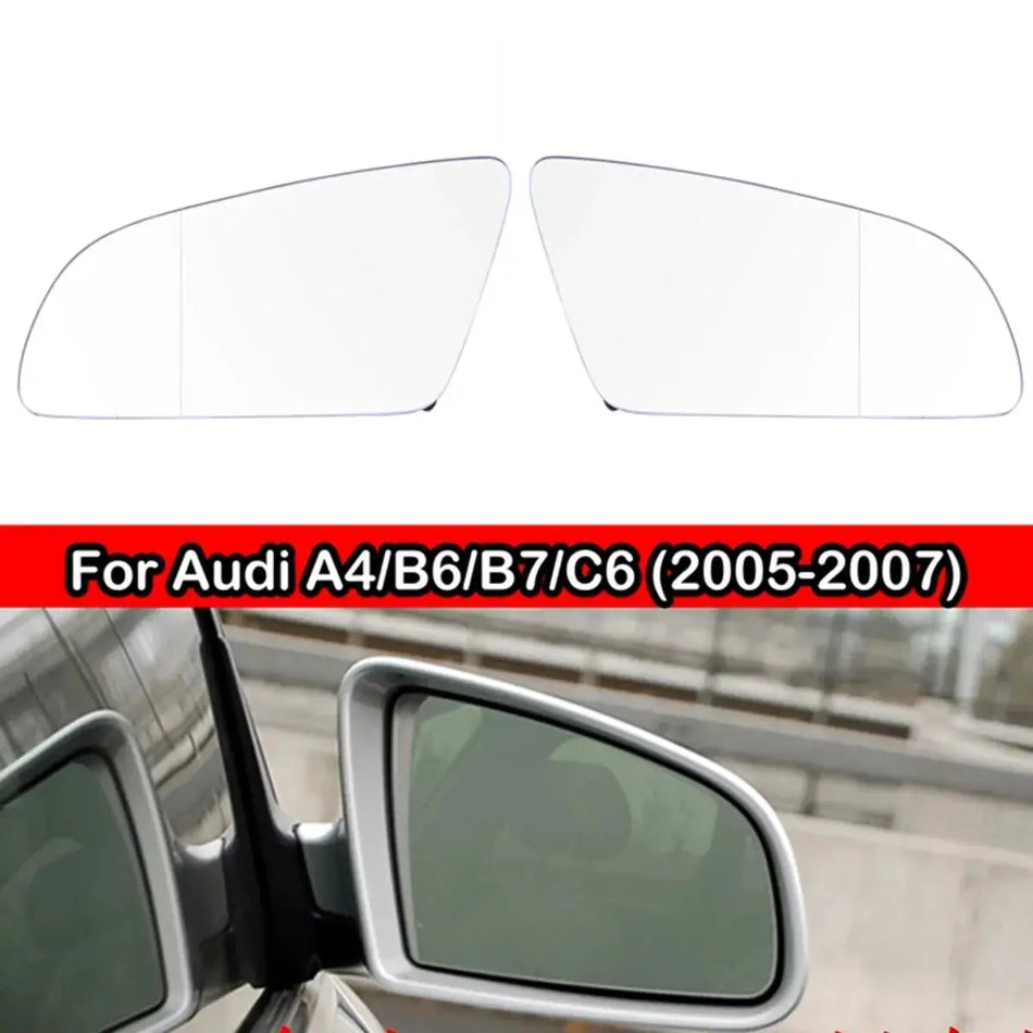 Side Mirror Glass Heated Anti-Fog For Audi A3 S3 A4 A6 B6 B7 S6 by InterCyprus Trading Ltd