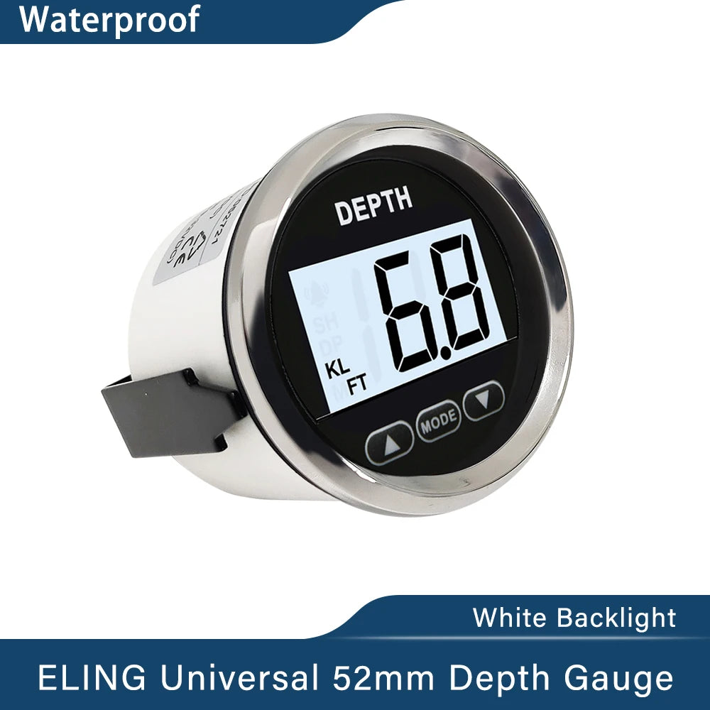 ELING 52mm Digital Depth Gauge Indicator &ndash; With Transducer