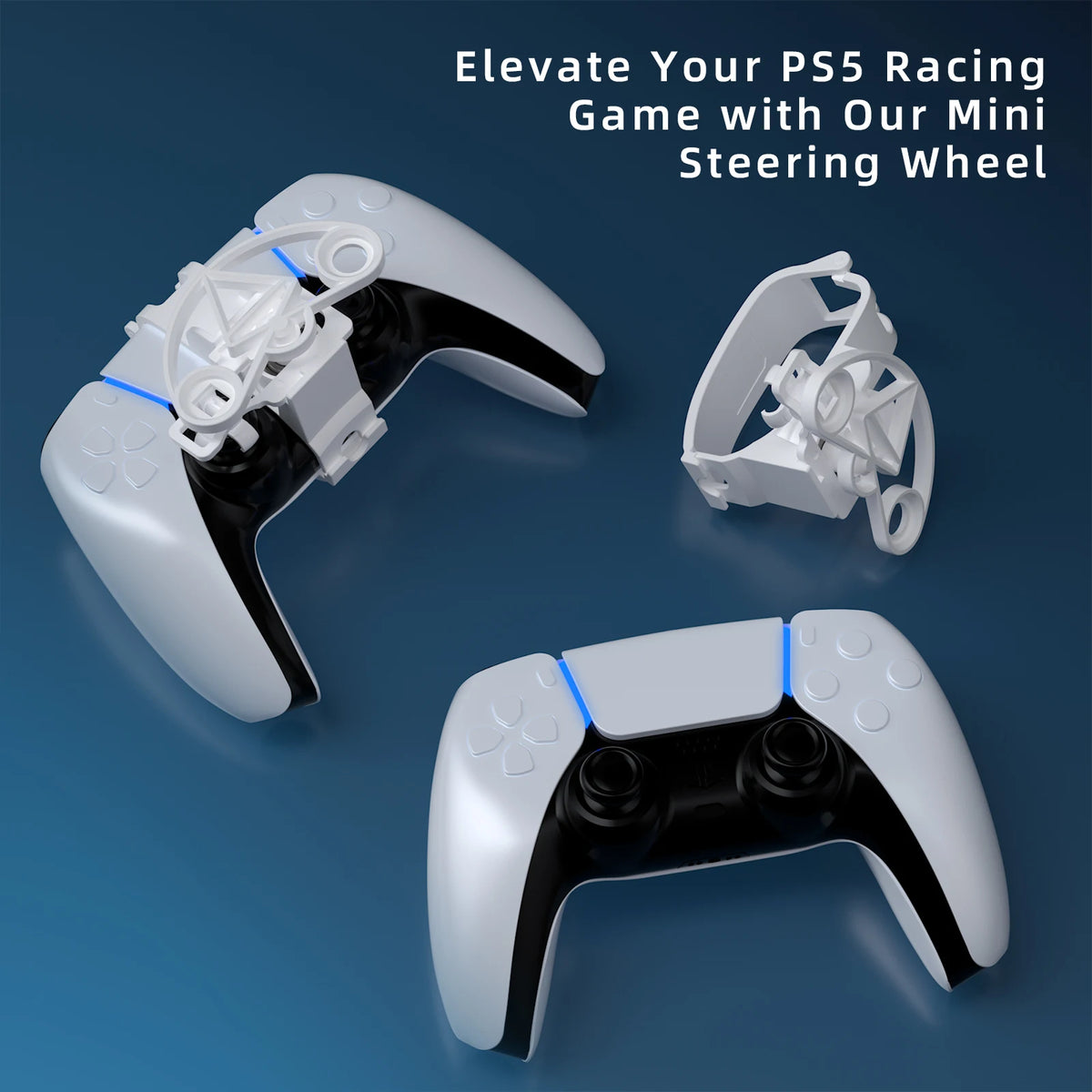PS5 Wireless Controller Mini Steering Wheel &ndash; Compact Racing Precision