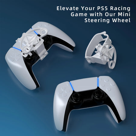 PS5 Wireless Controller Mini Steering Wheel &ndash; Compact Racing Precision