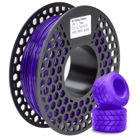 200g TPU Filament &ndash; Non-Toxic Flexible Odorless Filament PURPLE
