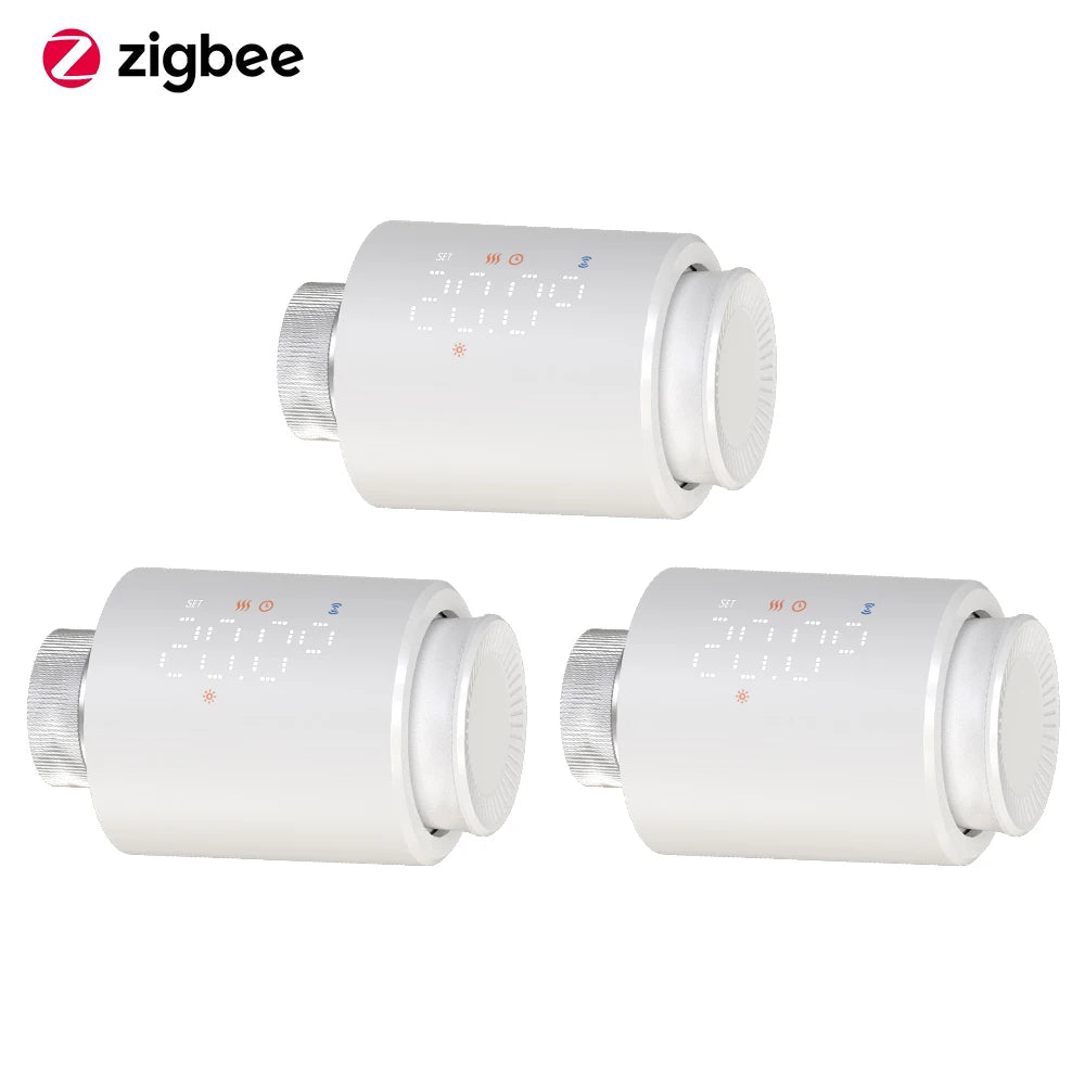 Tuya ZigBee Smart Radiator Valve TRV &ndash; Works With Alexa 3pcs / 3 x 1.5V