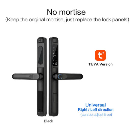Tuya WiFi Waterproof Biometric Smart Door Lock with Fingerprint and App Control A6 TYB no mortise / CHINA