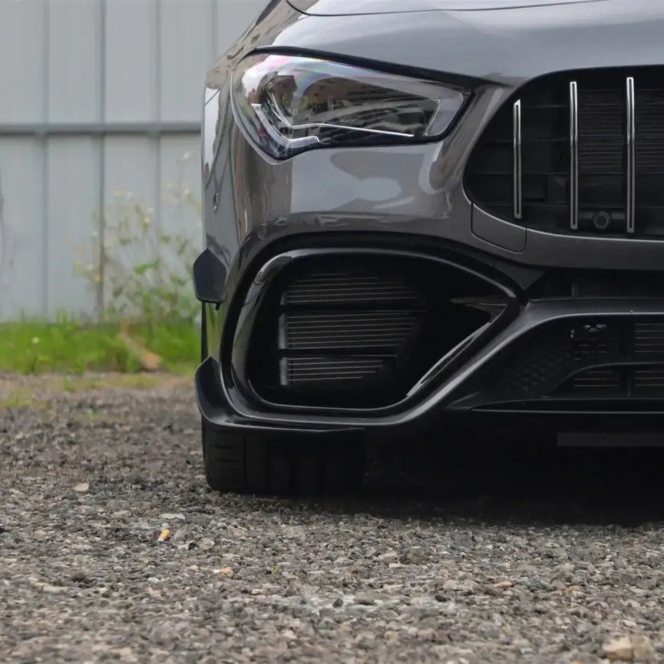 Mercedes Benz C118 CLA45 AMG Paraurti Anteriore Splitter Canard