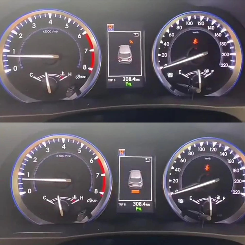 Σύστημα αισθητήρων στάθμευσης εμπρός και πίσω με ραντάρ και ηχητικό σήμα για Toyota Highlander XU50