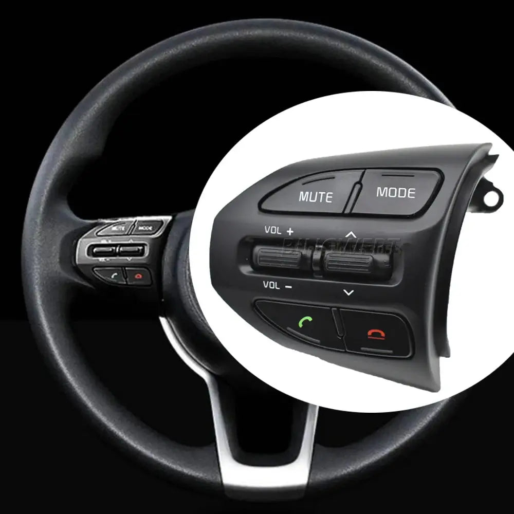 For KIA K2 RIO 2017 2018 2019 2020 2021 Car Multi Function Steering Wheel Audio Volume Music Buttons by InterCyprus Trading Ltd