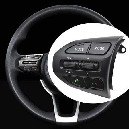 For KIA K2 RIO 2017 2018 2019 2020 2021 Car Multi Function Steering Wheel Audio Volume Music Buttons by InterCyprus Trading Ltd