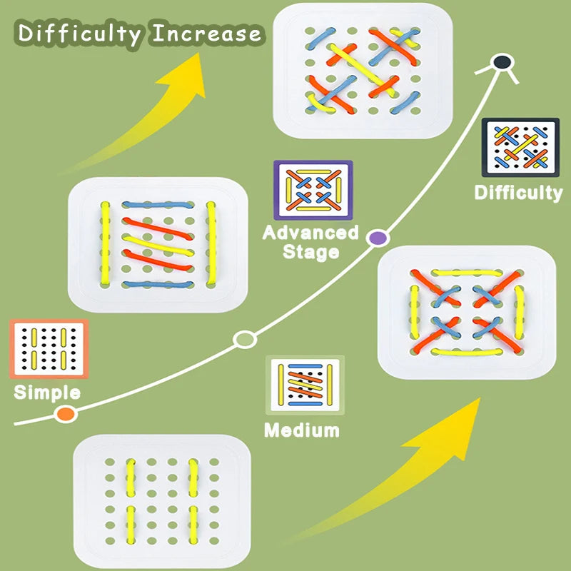 BZS20050 Montessori Fine Motor Threading Toys - Motor Skills