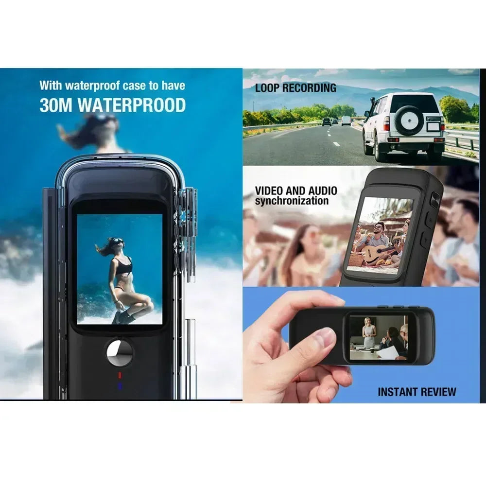 DIXSG 4K WiFi Action Camera &ndash; Dual Screen Waterproof Design