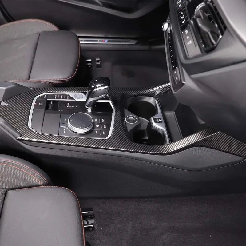 BMW 1 2 Série F40 F44 Painel de Cobertura da Alavanca de Mudança em Fibra de Carbono