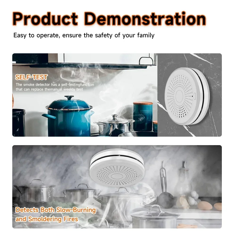 Tuya 2 In 1 WiFi Smoke And CO Alarm &ndash; 85dB Loud Alarm