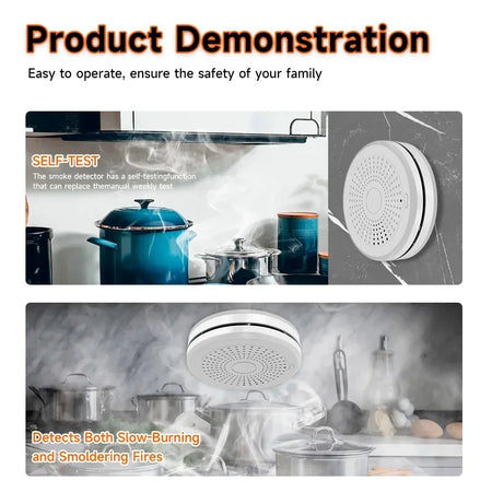 Tuya 2 In 1 WiFi Smoke And CO Alarm &ndash; 85dB Loud Alarm