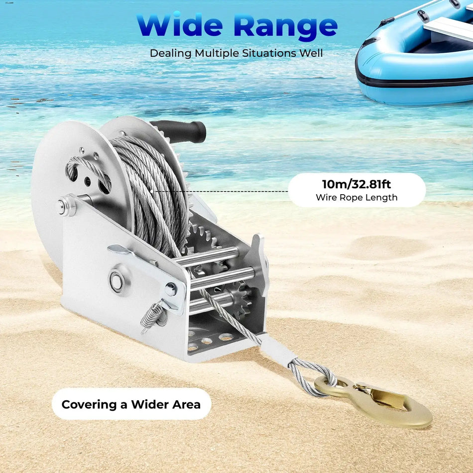 Manual Winch 3500lbs Max Pulling Force &ndash; Durable Steel Build GERMANY