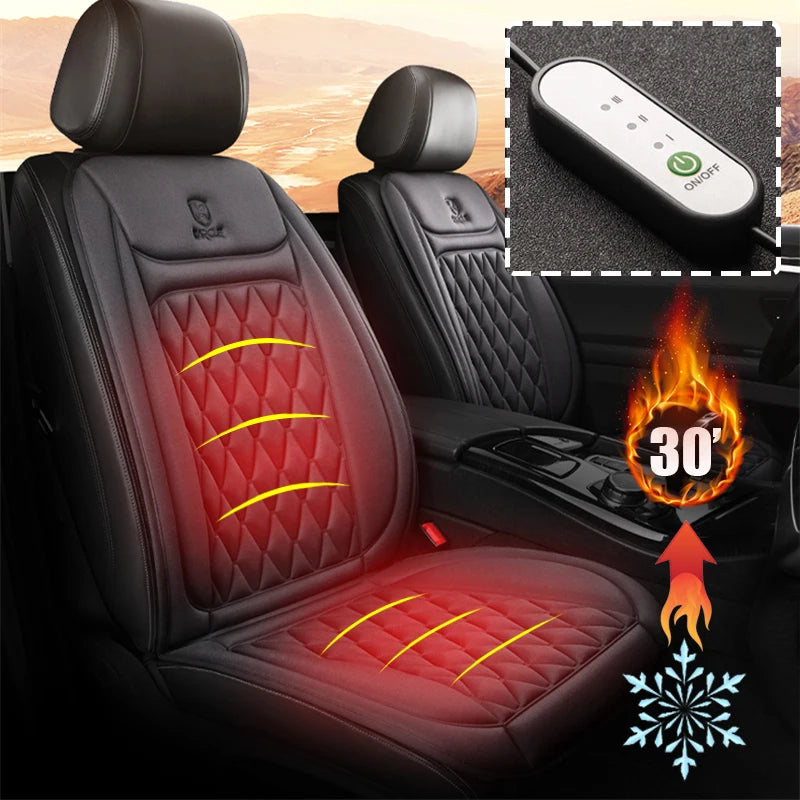 Karcle Universal Heated Car Seat Cover with Adjustable Temperature