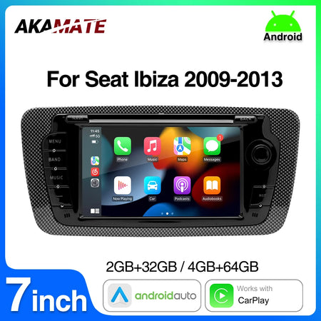 7inch Car Radio Android 13 Seat Ibiza- CarPlay Android Auto