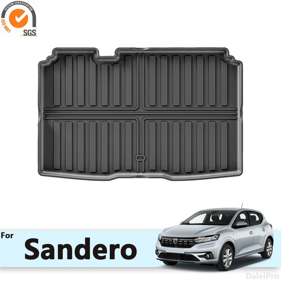 Dacia Sandero 2021 2024 All Weather Rear Trunk Mats 3D TPE